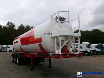 Puspiekabe cisterna Feldbinder Powder tank alu 41 m3 (tipping): foto 2