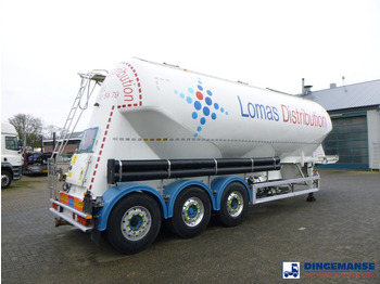 Puspiekabe cisterna Feldbinder Powder tank alu 50 m3 / 1 comp: foto 4