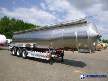 Puspiekabe cisterna Magyar S34SD1A // Fuel tank inox 38.4 m 3 / 8comp: foto 2