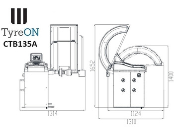 Garāžu aprīkojums CTB135A wheel balancer - 5 ALU and 2 Steel programs - Auto input Distance + Diameter + Width - 230V: foto 2