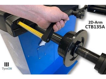 Garāžu aprīkojums CTB135A wheel balancer - 5 ALU and 2 Steel programs - Auto input Distance + Diameter + Width - 230V: foto 4