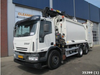 Atkritumu vedējs Ginaf C 3127 N with Hiab 21 ton/meter crane: foto 1