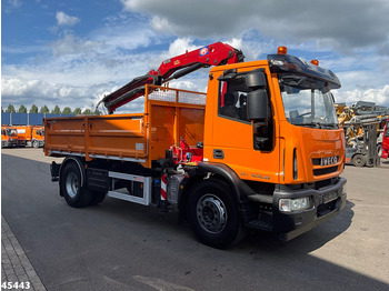 Kravas automašīna pašizgāzējs, Kravas auto ar manipulatoru Iveco ML190EL25 HMF 10 Tonmeter laadkraan Just 73.307 km!: foto 4
