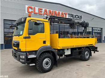 Kravas auto ar manipulatoru MAN TGM 13.290 4x4 Hiab 9 Tonmeter laadkraan Just 222.472 km!: foto 4