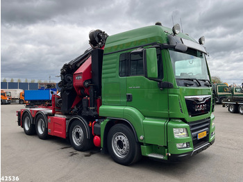 Kravas auto ar manipulatoru MAN TGS 35.500 8x4 HMF 95 Tonmeter laadkraan bj. 2019!: foto 3