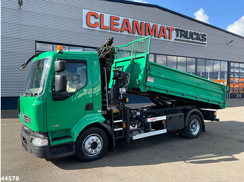 Kravas automašīna pašizgāzējs, Kravas auto ar manipulatoru Renault Midlum 300.12 Manual Hiab 8 Tonmeter laadkraan Just 81.549 km!: foto 2