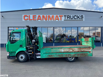Kravas automašīna pašizgāzējs, Kravas auto ar manipulatoru Renault Midlum 300.12 Manual Hiab 8 Tonmeter laadkraan Just 81.549 km!: foto 5