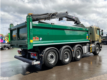 Kravas automašīna pašizgāzējs, Kravas auto ar manipulatoru Scania P 410 8x4 Euro 6 HMF 18 Tonmeter laadkraan: foto 5