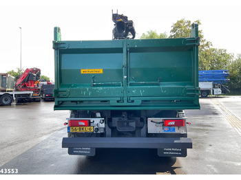 Kravas automašīna pašizgāzējs, Kravas auto ar manipulatoru Scania P 410 8x4 Euro 6 HMF 18 Tonmeter laadkraan: foto 4
