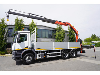 Autoceltnis MERCEDES-BENZ AROCS 2636 Flatbed / HDS FASSI F175 7.7 T / 150,000 km: foto 4