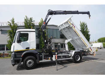 MERCEDES-BENZ Arocs 1833 / 87,000 km!!! / Hds HIAB X-DUO 128 B-2 / three-sided tipper līzingu MERCEDES-BENZ Arocs 1833 / 87,000 km!!! / Hds HIAB X-DUO 128 B-2 / three-sided tipper: foto 4