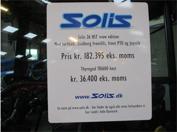 Traktors Solis 26 HST Snow Edition med frontlift, front PTO, Thyr: foto 5