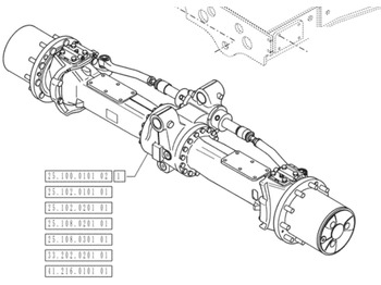 Priekšējā ass CASE