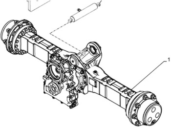 Aizmugurējā ass CASE