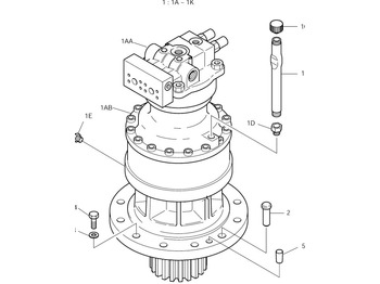 Pagrieziena reduktors DOOSAN