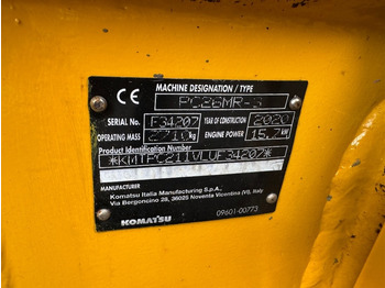 Mini-ekskavators Komatsu PC 26 MR-3: foto 5 Mini-ekskavators Komatsu PC 26 MR-3: foto 5