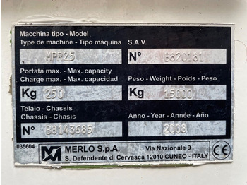 Izlices pacēlājs Merlo MPR 25: foto 3