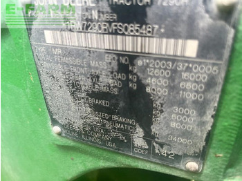 Traktors JOHN DEERE 7290R