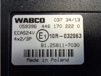 Elektroniskais vadības bloks (ECU) - Kravas automašīna Wabco ECAS control unit 81258117030,4461702220: foto 2