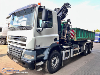 Kravas automašīna pašizgāzējs, Kravas auto ar manipulatoru DAF CF 85.410 ATE, Hiab 166, 6x4 Steel spring: foto 3