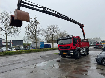 Iveco Trakker 500 6X4 EURO 6 KIPPER + PALFINGER PK18002 FULL STEEL līzingu Iveco Trakker 500 6X4 EURO 6 KIPPER + PALFINGER PK18002 FULL STEEL: foto 2