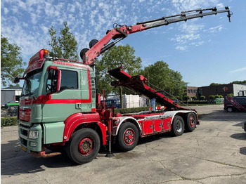 Pacēlājs ar āķi, Kravas auto ar manipulatoru MAN TGS 35.480 8X4 HMF 2420 K5 + HMF ABLE + REMOTE C: foto 2
