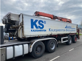 Bortu puspiekabe/ Platforma Orthaus 2 ASSIGE STEERING AXEL MKG HLK 330 VG CRANE: foto 3