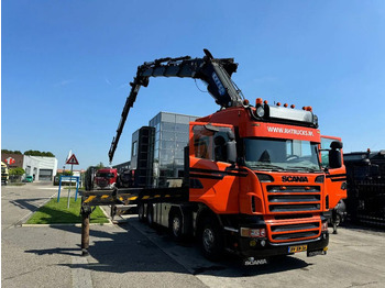 Kravas auto ar manipulatoru Scania R560 V8 8X2 + EFFER CRANE 1550 6S + FLYJIP 6XHYD: foto 3