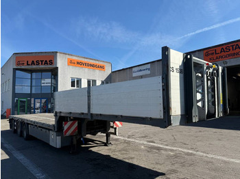 Puspiekabe zema profila platforma