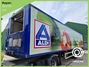 Puspiekabe slēgtā virsbūve