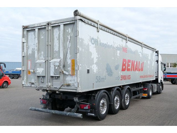 Puspiekabe pašizgāzējs Benalu BENCERE, Alu, 58m³, Alu-Felgen, Luft-Lift, Türen: foto 4