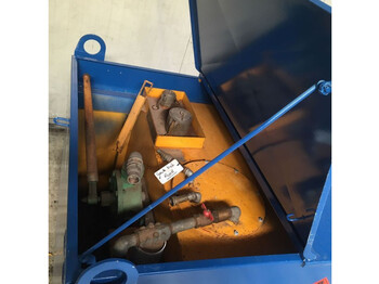 Uzglabāšanas tvertne Kiwa IBC Elzinga Machinefabriek 1000 liter IBC Dieseltank met handpomp: foto 3