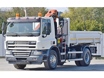 Kravas auto ar manipulatoru, Kravas automašīna pašizgāzējs DAF CF 75.310 Kipper 4,30 m* KRAN * TOPZUSTAND: foto 5