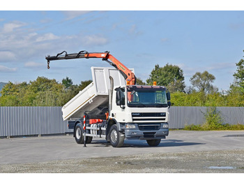 Kravas auto ar manipulatoru, Kravas automašīna pašizgāzējs DAF CF 75.310 Kipper 4,30 m* KRAN * TOPZUSTAND: foto 2
