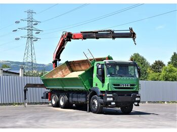 Kravas auto ar manipulatoru Iveco TRAKKER 450 * HMF 3000K3 + FUNK * 6x4: foto 1