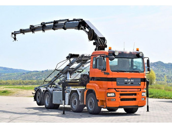 Kravas auto ar manipulatoru, Kravas automašīna - kabeļu sistēma MAN TGA 35.480 Abrollkipper*KRAN /FUNK: foto 2