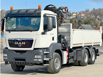 Kravas automašīna pašizgāzējs, Kravas auto ar manipulatoru MAN TGS 26.400 * HIAB 166 ES - 3 HIPRO + FUNK * 6x4 MAN TGS 26.400 * HIAB 166 ES - 3 HIPRO + FUNK * 6x4: foto 3