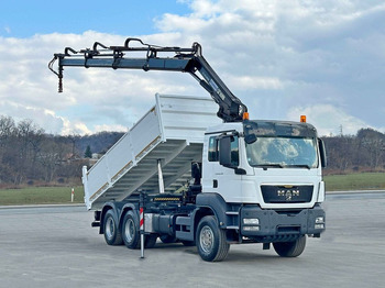 Kravas automašīna pašizgāzējs, Kravas auto ar manipulatoru MAN TGS 26.400 * HIAB 166 ES - 3 HIPRO + FUNK * 6x4 MAN TGS 26.400 * HIAB 166 ES - 3 HIPRO + FUNK * 6x4: foto 2