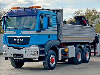 Kravas automašīna pašizgāzējs, Kravas auto ar manipulatoru MAN TGS 26.480 * HIAB 220 - C5 + FUNK / 6x6: foto 4
