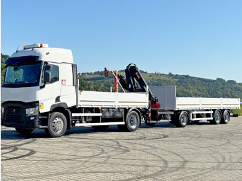Kravas auto ar manipulatoru Renault C 440* HIAB X-HIDUO 138 B-3 + FUNK + Anhänger: foto 4