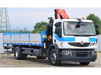 Kravas auto ar manipulatoru, Bortu kravas automašīna/ Platforma Renault Premium 320 DXI* FASSI F130AC.23 * FUNK: foto 4