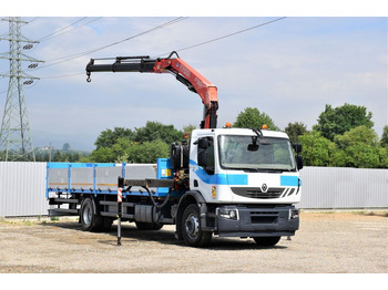 Kravas auto ar manipulatoru, Bortu kravas automašīna/ Platforma Renault Premium 320 DXI* FASSI F130AC.23 * FUNK: foto 2