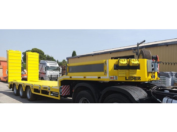 Jaunā Puspiekabe zema profila platforma pārvadāšana smagās tehnikas LIDER 2025  READY IN STOCK 50 TONS CAPACITY LOWBED: foto 5