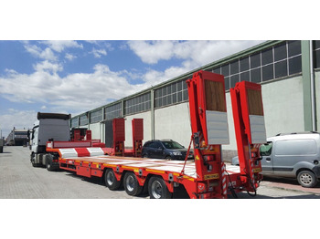 Jaunā Puspiekabe zema profila platforma pārvadāšana smagās tehnikas LIDER 2025  READY IN STOCK 50 TONS CAPACITY LOWBED: foto 3