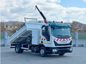 Kravas automašīna pašizgāzējs, Kravas auto ar manipulatoru Iveco Eurocargo 100-220 *PC 1500 A * TOPZUSTAND: foto 2
