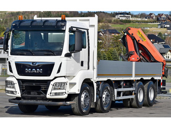 Bortu kravas automašīna/ Platforma, Kravas auto ar manipulatoru MAN TGS 35.500: foto 4