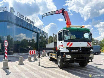 Bortu kravas automašīna/ Platforma, Kravas auto ar manipulatoru Mercedes-Benz ACTROS 2044A 4x4 Palfinger PK 20002 hds Crane: foto 2