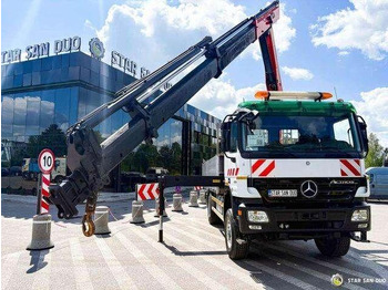 Bortu kravas automašīna/ Platforma, Kravas auto ar manipulatoru Mercedes-Benz ACTROS 2044A 4x4 Palfinger PK 20002 hds Crane: foto 4