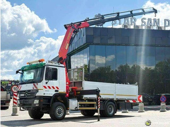 Bortu kravas automašīna/ Platforma, Kravas auto ar manipulatoru Mercedes-Benz ACTROS 2044A 4x4 Palfinger PK 20002 hds Crane: foto 3