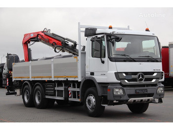 Bortu kravas automašīna/ Platforma, Kravas auto ar manipulatoru Mercedes-Benz ACTROS 3336: foto 2